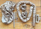  150 Luxe Eternal Muse Latte Satin Heatless Overnight Curler Double Set Kit Lot