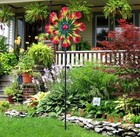 Large Metal Wind Spinner Outdoor Garden Decor-kinetic Windmill Yard Art  3d