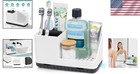 Bathroom Counter Organizer Toothbrush Holder Storage Sink White