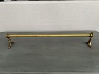 Vintage Edwardian Brass Towel Bar 16 5   