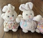 Vintage Anna Baby Club Set Of 3 7    Stuffed Animal Plush Bunny Trio Rabbit 1993