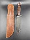 Original Ww2 Ka-bar Commando 6  Parkerized Blade With Original Sheath  528oh 