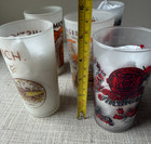 Vintage Michigan Atlas Souvenir Frosted Glasses Set Of 5