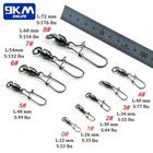 20 100pcs 22lb 276lb Ball Bearing Swivels Snap With Duo Lock Snap Fishing Tackle