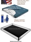 California King 99 Percent Waveless Waterbed Mattress With 12 Mil Safety Liner