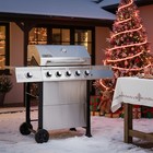 Royal Gourmet 5-burner Propane Gas Grill With Sear Burner And Side Burner Silver