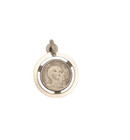 Vintage 800 Silver Religious Pope Paulus Vi Italy Roma Medal Coin Pendant Charm