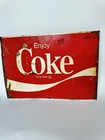Original Vintage Coca-cola Metal Sign        enjoy Coke        15x 10 Porcelain  1970s 