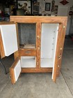Economic Antique Oak Wood Refrigerator Ice Box Chest Cabinet