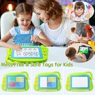 Magnetic Drawing Board Mini Travel Doodle Erasable Writing Sketch Colorful Pad A