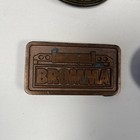 Lot Of 9 Vintage Various Brass Belt Buckles Old School Western Whopper