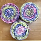 Bernat Blanket Ethereal Stripes Aurora Yarn 220 Yds 100  Polyester Super Bulky