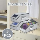 3 Pcs Stackable Hat Storage For Baseball Caps Hat Box Hold 33 Cap Box Organizer