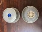 Vintage Everbrite Powder Puff Vanity Metal Music Boxes 2