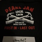 Pearl Jam Boston Fenway Night 2 Setlist Local Crew Shirt Large Dark Matter Tour