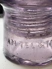Am Tel   Tel Co Antique Glass Telegraph Insulator Nice Shade Of Purple  Scarce 