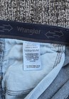 Wrangler Men s Blue Denim Straight Stretch Jeans Solid 5-pocket Button Zip