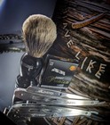 Beard Knife Lotus Shavette Set With Shave Brush  And 100 Blades Self Care