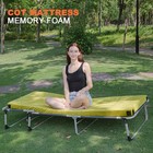 Memory Foam Camping Mattress Sleeping Pad  3  Thick Waterproof Portable Roll    