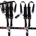 Harness  pair  Compatible With Polaris Rzr With Bypass Plug 5 Point Black