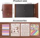 Diy Scrapbook Leather  Vintage Scrap Book Photo Album Birthady Memories Book Wit