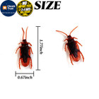 Gxxmei 200pcs Fake Roaches Toys Set  Realistic Cockroaches Small  Brown