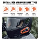 Bluetooth Motorcycle Helmet Intercom Wireless Motorbike Waterproof Headphone New