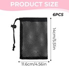 6 Pcs Small Mesh Bags Drawstring  6x4 Inch Net Bag Drawstring    