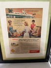1950 s Vintage Framed Ads - United American Lines   Crest Toothpaste   Publix