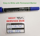 200 Count Clear Oil Change Stickers  2 X 2 Inches Removable Auto Maintenance 