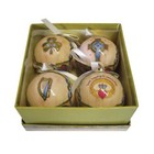 Irish Emblems Christmas Baubles Boxed Set Of 4 Globes Ornaments By Royal Tara