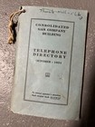 Original 1934 Consolidated Gas Company Phone Directory New York City