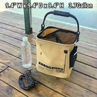Collapsible Fishing Bucket 3 7 Gallon 14l - Portable Folding Live Bait Bucket   