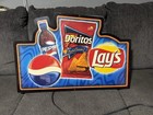Vintage 2001 Pepsi Cola  Doritos  And Lays Lighted Promo Advertising Wall Sign