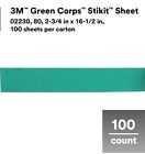 3m 2230 Green Corps Stikit Production Shts 3m 02230 2 3 4  X 16 1 2  80d 100 box