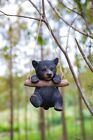 Hanging Black Bear Statue Garden Decor Home Ornament Wildlife Animal