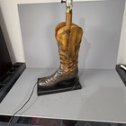 Cowboy Lamp Preowned Home Decor Brown Vintage