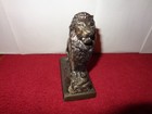Vintage Metal Lion Bank - Harris Trust And Savings Bank 5 X 6 X 2 1 2 In - L 214