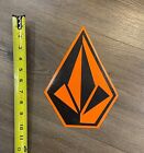 Volcom Stone Sticker Xxl 10  Blk Org Team Surf Skate Snowboard Car Bumper Decals
