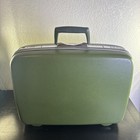 Vintage Samsonite Silhouette 20  Hard Shell Suitcase Avocado Green Mid-century