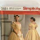 Simplicity 2881 Civil War Victorian Little Women Bodice Skirt U5- Sz 16-24