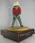 Pinehurst Golf Putter Boy Bobby Jones 10    Tall Statue Trophy On 7 x7  Wood Base