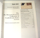 Siegel Auction Catalog 2000 W Prices Green Collection Confederate Covers