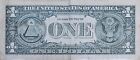  1 One Dollar Bill Heavy Over Ink Error Serial  1 Obverse front 2013 Fr Note