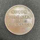 Prince Edward Island Ships Colonies And Commerce 1 2 Penny Token Mid 19th C 