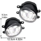 Pair Led Bumper Fog Lights Driving Lamps Clear Lens For Toyota Venza 2009-2012