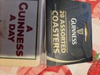 Guinness Vintage Cardboard Coasters  - 20 Assorted In Package  Never Opened 