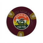 Harold s Club Casino Reno Nevada  5 Chip Vintage 1965