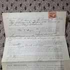 1864 Civil War Tax Deed St Croix County Wi Us Revenue Stamp Isaac Wing Hudson