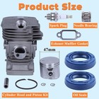 47mm Cylinder Piston Kit For Stihl Ms291 Ms291c Ms 291 Chainsaw Big Bore Ms271